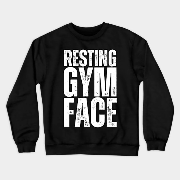Resting Gym Face Crewneck Sweatshirt by CoubaCarla